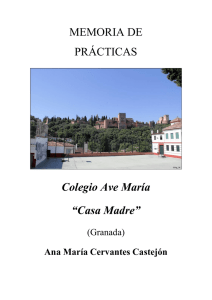 memoria practicas - Ave María Casa Madre