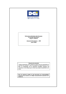Estructura tributaria del Uruguay Asesoría Económica – DGI Junio
