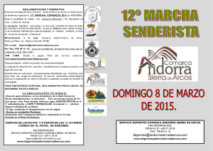 diptico MARCHA COMARCAL 2015. - Deportes Andorra Sierra de