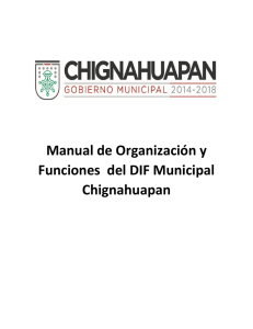 Manual de Organización y Funciones del DIF Municipal