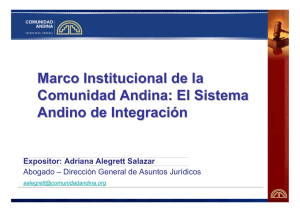 El Sistema Andino de Integración