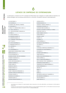 listado de empresas de extremadura