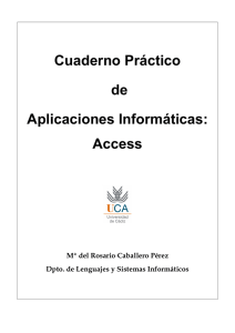 Cuaderno Práctico de Aplicaciones Informáticas: Access