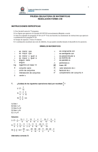 Resolución Matemática Forma C40