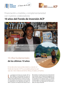 10 años del Fondo de Inversión ACP