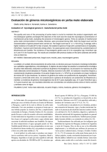 Evaluación de géneros micotoxigénicos en yerba mate elaborada