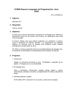 CC60H Nuevos Lenguajes de Programación: Java