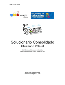 Solucionario Consolidado - Olimpiada Boliviana de Informatica