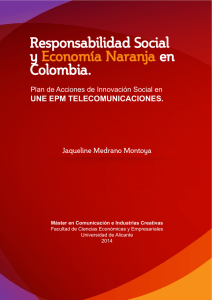 Responsabilidad Social y Economía Naranja en Colombia.