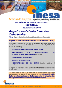 Registro de Establecimientos Industriales (REI)