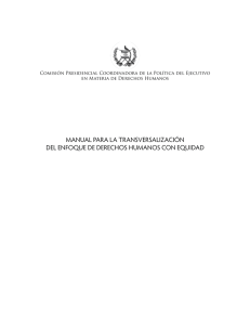 manual para la transversalización del enfoque de derechos