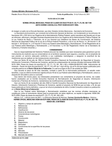 NOM-038-SCFI-2000 - LEGISMEX Legislación Ambiental Mexicana