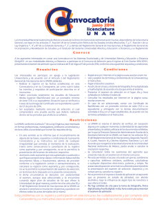 Convocatoria Concurso Junio 2014 - UNAM