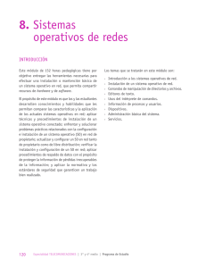8. Sistemas operativos de redes