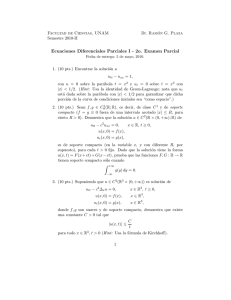 Ecuaciones Diferenciales Parciales I - 2o - FENOMEC