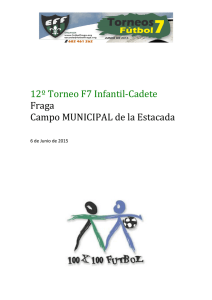 12º Torneo F7 Infantil-Cadete Fraga Campo MUNICIPAL de la