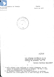 Documento de Trabajo FLACSO Junio de 1977