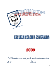PEI ESC esmeralda - Ministerio de Educación