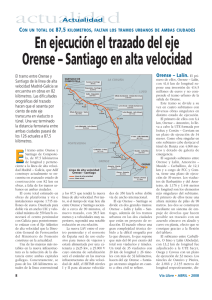 En ejecución el trazado del eje Orense – Santiago en alta velocidad