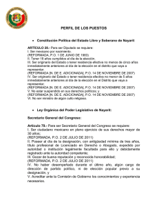 perfil de los puestos - Congreso del Estado de Nayarit