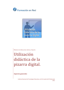 Utilización didáctica de la Pizarra Digital Interactiva