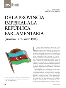 De la provincia imperial a la república parlamentaria (febrero 1917