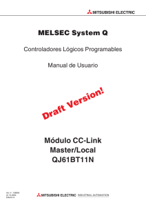 Módulo CC-Link Master/Local QJ61BT11N