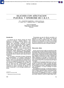 SILICOSIS CON AFECTACIÓN PLEURAL Y SÍNDROME DE C.R.S.T.