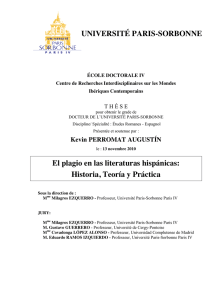 El plagio en las literaturas hispánicas: Historia, Teoría y Práctica