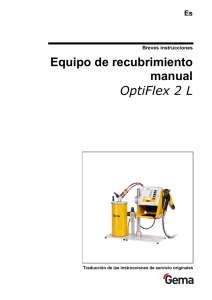 Equipo de recubrimiento manual OptiFlex 2 L