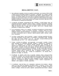 reglamento cdt - Banco Pichincha