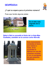 oración - Comunidad Bahá`í de España