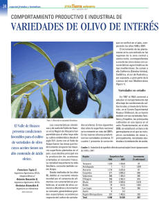 variedades de olivo de interés aceitero par