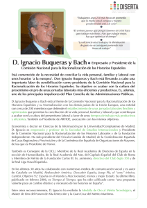 D. Ignacio Buqueras y Bach Empresario y Presidente de la