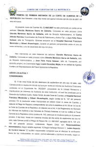 Auditoria Financiera - Corte de Cuentas de La Republica de El