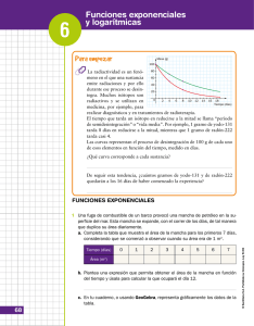 Para empezar Funciones exponenciales y logarítmicas