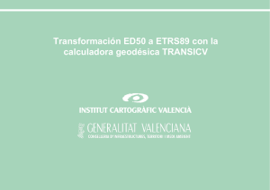 Transformación ED50 a ETRS89 con la calculadora geodésica