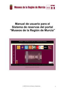 Manual de usuario para el Sistema de reservas del portal “Museos