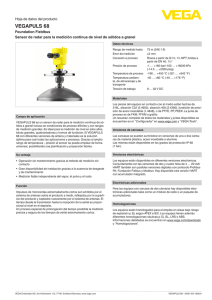 Data sheet - VEGAPULS 68 - Foundation Fieldbus Sensor de radar