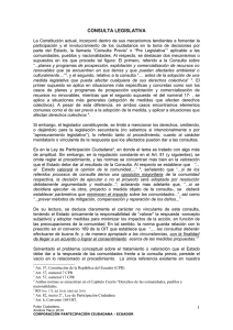 Consulta legislativa - Corporación Participación Ciudadana
