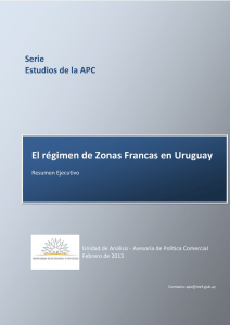 El régimen de Zonas Francas en Uruguay