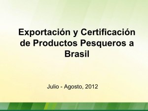 Exportación y Certificación de Productos Pesqueros a Brasil