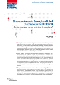 El nuevo acuerdo ecológico global : (green new deal global