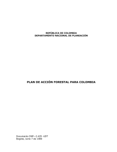 plan de acción forestal para colombia