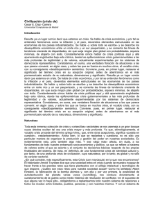 Civilización (crisis de) - Universidad Complutense de Madrid