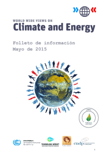 WWV booklet FINAL ESP - World Wide Views on Climate and Energy