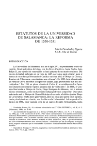 Estatutos de la Universidad de Salamanca : la reforma de 1550-1551