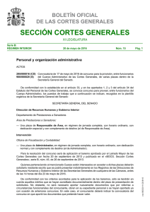 Sección Cortes Generales Serie B