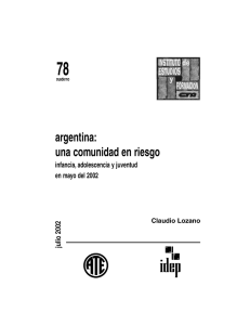 2002 - Argentina: una comunidad en riesgo