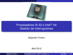 Procesadores IA-32 e Intel® 64 Gestión de Interrupciones